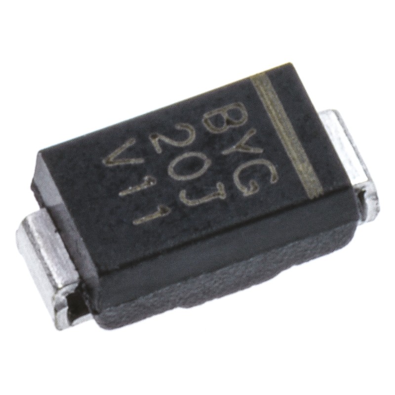 25 pcs - Vishay 600V 1.5A, Ultrafast Rectifiers Diode, 2-Pin DO-214AC BYG20J-E3/TR3