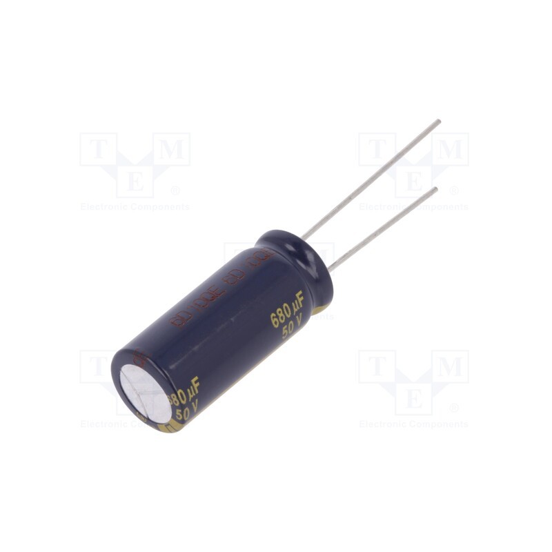 1 pcs x PANASONIC - EEUFC1H681L - Capacitor: electrolytic, low ESR, THT, 680uF, 50VDC, Ø12.5x30mm