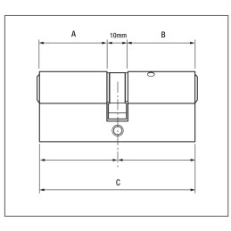 1 pcs - YALE Euro Cylinder Lock