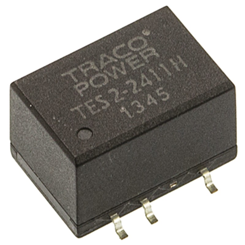 1 pcs - TRACOPOWER TES 2H DC-DC Converter, 5V dc/ 400mA Output, 21.6 - 26.4 V dc Input, 2W, Surface Mount, +85°C Max