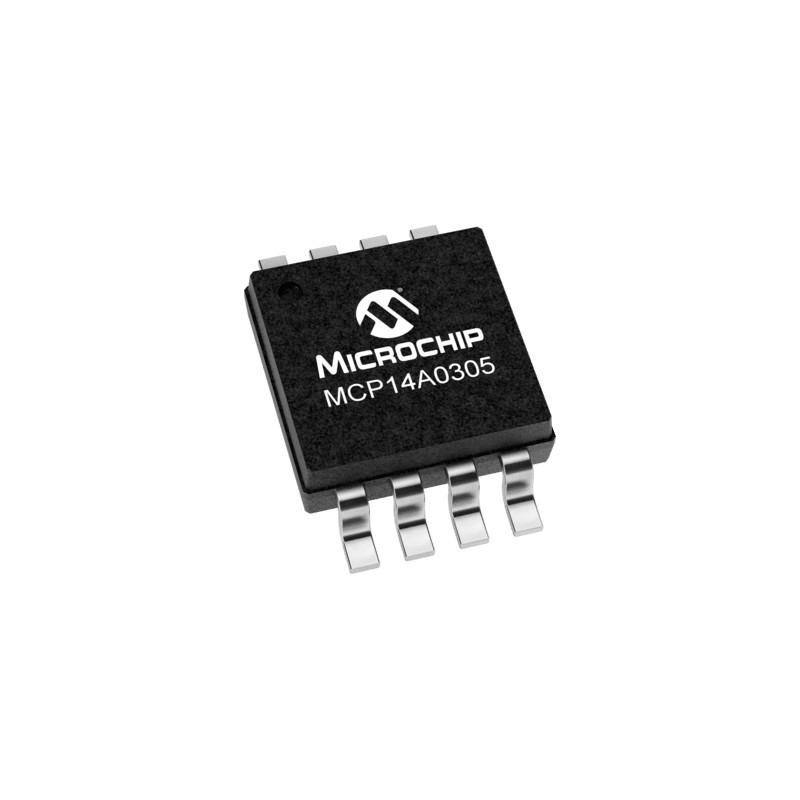 10 pcs - Microchip MCP14A0305T-E/MS, MOSFET 2, 3 A, 18V 8-Pin, MSOP