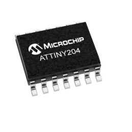 25 pcs - Microchip ATTINY204-SSN, 8bit AVR Microcontroller, ATtiny204, 20MHz, 2 kB Flash, 20-Pin SOIC