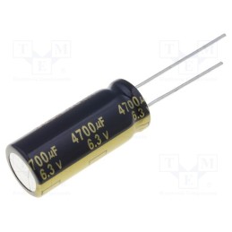 1 pcs x PANASONIC - EEUFM0J472L - Capacitor: electrolytic, low ESR, THT, 4700uF, 6.3VDC, Ø12.5x30mm