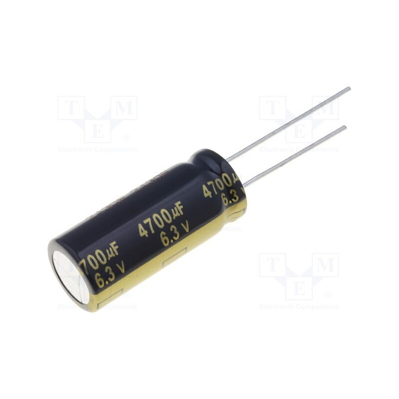 1 pcs x PANASONIC - EEUFM0J472L - Capacitor: electrolytic, low ESR, THT, 4700uF, 6.3VDC, Ø12.5x30mm