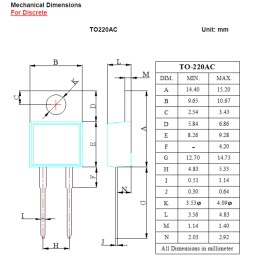 25 pcs - Diodes Inc 600V Rectifier & Schottky Diode, TO-220AC STPR560D
