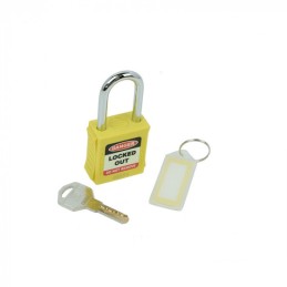1 pcs - Spectrum Industrial Key Weatherproof Safety Padlock, 6mm Shackle