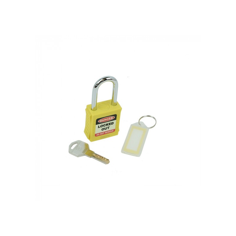 1 pcs - Spectrum Industrial Key Weatherproof Safety Padlock, 6mm Shackle