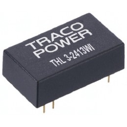 1 pcs - TRACOPOWER THL 3WI DC-DC Converter, ±5V dc/ ±300mA Output, 18 - 75 V dc Input, 3W, Through Hole, +85°C Max Temp