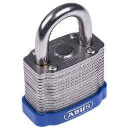 1 pcs - ABUS Key Weatherproof Steel Padlock, 6.7mm Shackle, 44mm Body