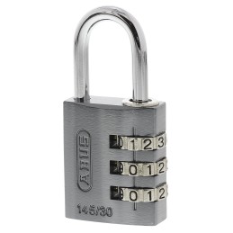 1 pcs - ABUS 145/30 Combination Weatherproof Aluminium, Steel Safety Padlock, 5mm Shackle, 30mm Body