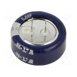 1 pcs x EATON ELECTRONICS - KW-5R5C684-R - Supercapacitor, THT, 680mF, 5.5VDC, -20÷80%, Ø21.5x8.85mm, 30Ω