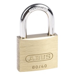 1 pcs - ABUS Key Weatherproof Brass, Steel Padlock, Keyed Alike, 6mm Shackle, 40mm Body