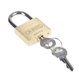 1 pcs - ABUS Key Weatherproof Brass, Steel Padlock, Keyed Alike, 6mm Shackle, 40mm Body