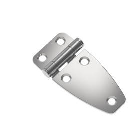 1 pcs - Southco Gloss Stainless Steel Strap Hinge, Screw Fixing, 78mm x 38.2mm x 9mm