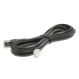 1 pcs - Decelect Cat5 Male RJ11 to Male RJ45 Ethernet Cable, Black, 3m