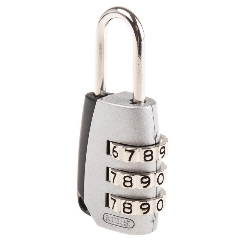 1 pcs - ABUS Combination Weatherproof Steel, Zinc Combination Padlock, 3mm Shackle, 22mm Body