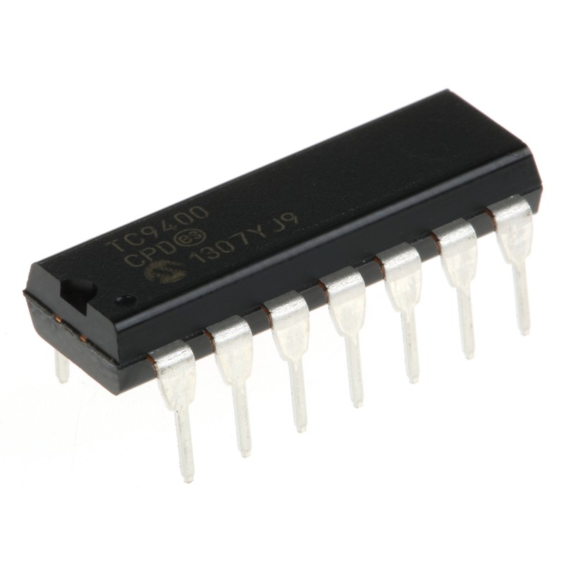 1 pcs - TC9400CPD, Voltage to Frequency Converter 100kHz ±0.25%FSR, 14-Pin PDIP
