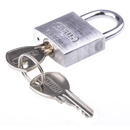 1 pcs - ABUS 64TI Key Weatherproof Titanium Weatherproof Padlock, 5mm Shackle, 30mm Body