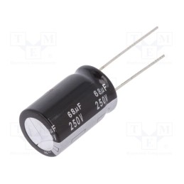 1 pcs x PANASONIC - EEUEB2E680 - Capacitor: electrolytic, THT, 68uF, 250VDC, Ø16x25mm, Pitch: 7.5mm