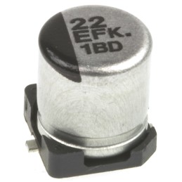 125 pcs - Panasonic 22μF Aluminium Electrolytic Capacitor 25V dc, Surface Mount - EEEFK1E220R
