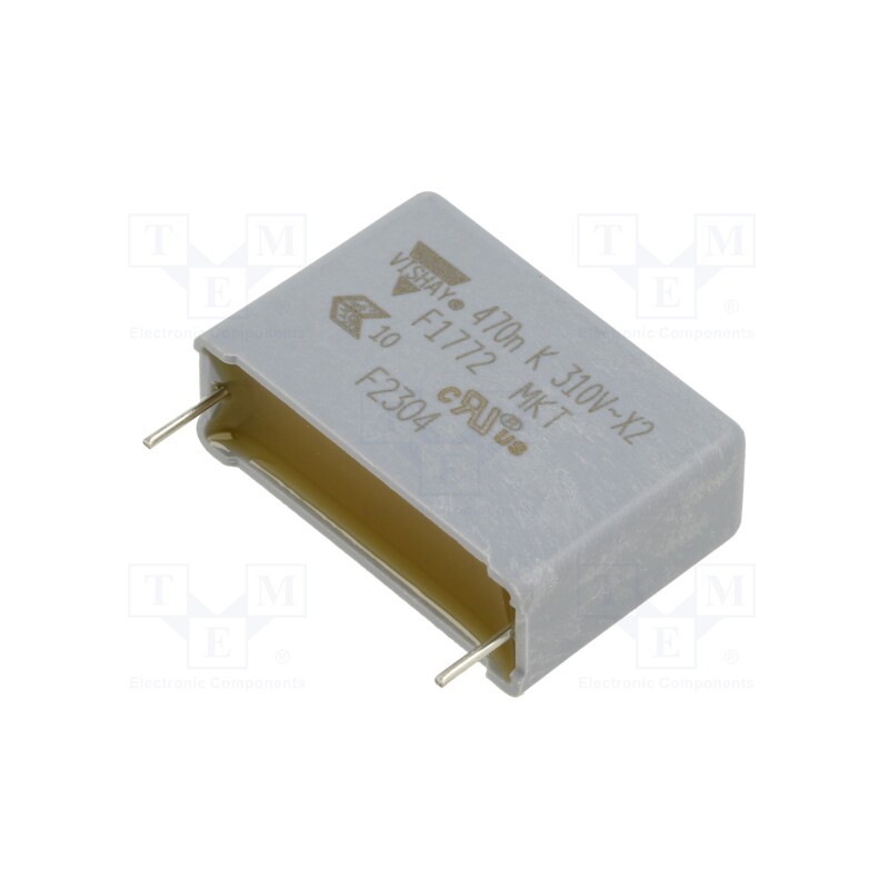 1 pcs x VISHAY - F17724472000 - Capacitor: polyester, 470nF, 310VAC, 630VDC, 27.5mm, ±10%, THT