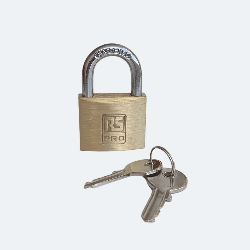 1 pcs - RS PRO Key Brass, Stainless Steel Padlock, Keyed Alike, 6mm Shackle, 40mm Body
