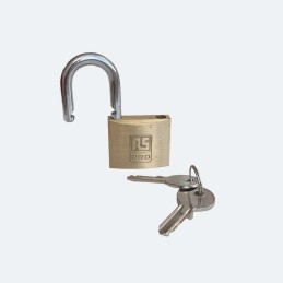 1 pcs - RS PRO Key Brass, Stainless Steel Padlock, Keyed Alike, 6mm Shackle, 40mm Body