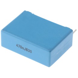 50 pcs - KEMET PHE450 Metallised Polypropylene Film Capacitor, 400 V ac, 630 V dc, ±5%, 470nF, Through Hole