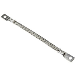 1 pcs - RS PRO Braided Wire, M5 Stud Size, 16 x 20 x 0.2 mm, 0.15m BS EN 13602:2002, BS4109