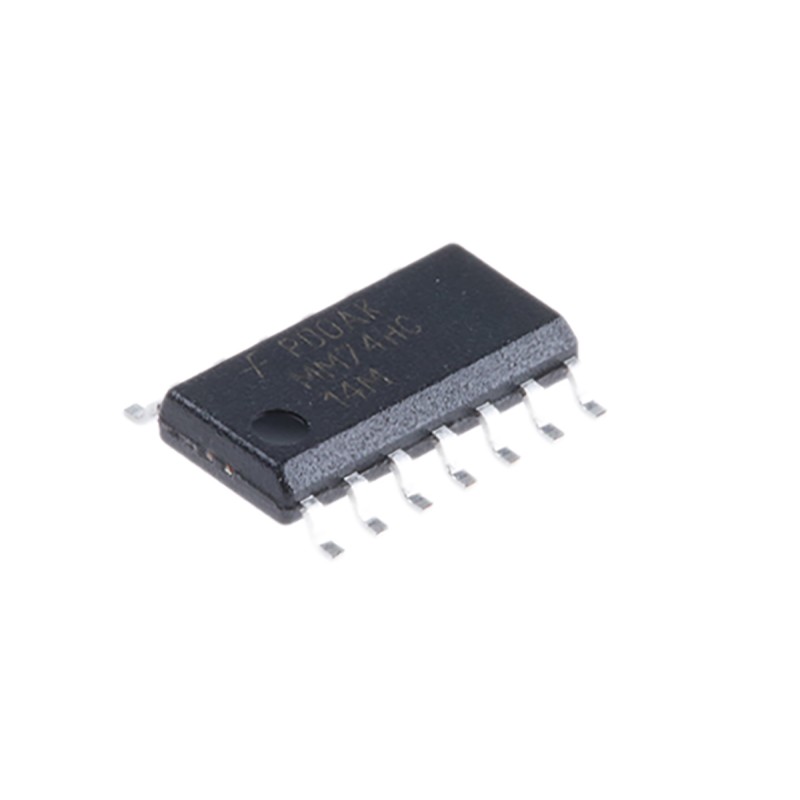 10 pcs - onsemi MM74HC14MX Hex Schmitt Trigger CMOS Inverter, 14-Pin SOIC