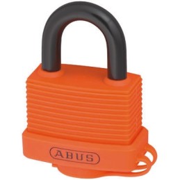 1 pcs - ABUS Key Weatherproof Aluminium, Steel Safety Padlock, 8mm Shackle, 53mm Body