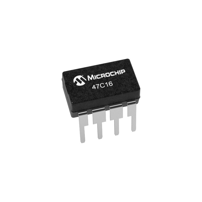 10 pcs - Microchip EERAM, 47C16-I/P- 16kbit
