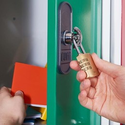 1 pcs - YALE Combination Brass Combination Padlock, 5mm Shackle, 32mm Body