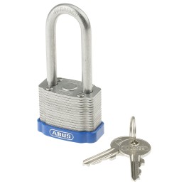 1 pcs - ABUS Key Weatherproof Steel Padlock, Keyed Alike, 6.7mm Shackle, 44mm Body