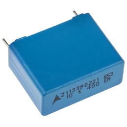5 pcs - EPCOS B32653 Polypropylene Film Capacitor, 200 V ac, 400 V dc, ±10%, 1μF, Through Hole