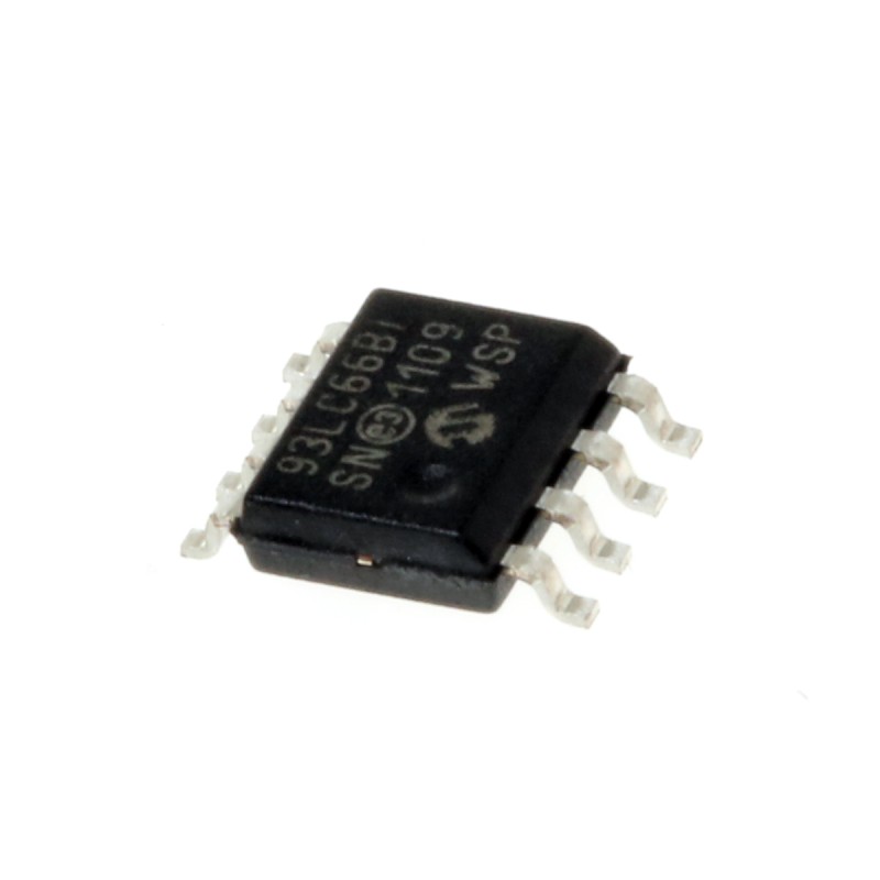 10 pcs - Microchip 93LC66B-I/SN, 4kbit Serial EEPROM Memory, 200ns 8-Pin SOIC Serial-Microwire