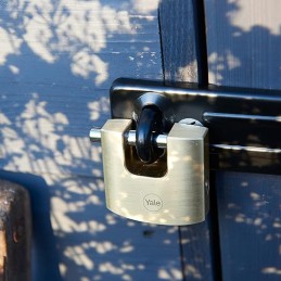 1 pcs - YALE Padlock Brass Padlock, 9mm Shackle, 60mm Body