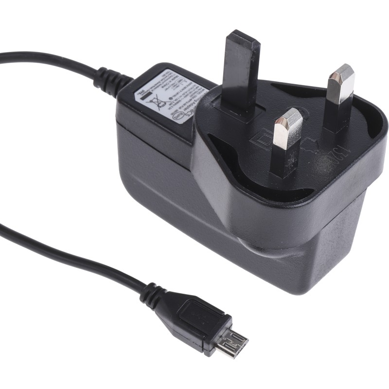 1 pcs - RS PRO 5W Plug-In AC/DC Adapter 5V dc Output, 1A Output