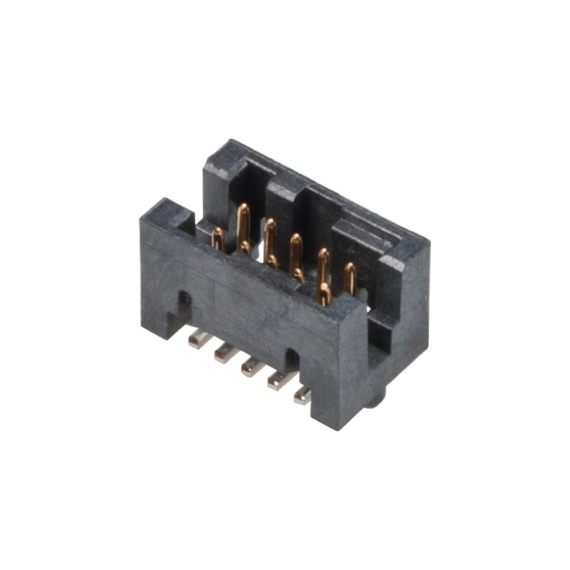 1 pcs - Amphenol Communications Solutions Rib-Cage Series Straight Surface Mount PCB Header, 10 Contact(s), 1.27mm Pitch, 2