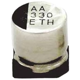 50 pcs - Rubycon 220μF Aluminium Electrolytic Capacitor 25V dc, Surface Mount - 25THV220M8X10.5