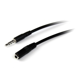 1 pcs - StarTech.com Male 3.5mm Stereo Jack to Female 3.5mm Stereo Jack Aux Cable, Black, 1m
