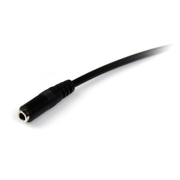 1 pcs - StarTech.com Male 3.5mm Stereo Jack to Female 3.5mm Stereo Jack Aux Cable, Black, 1m