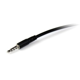 1 pcs - StarTech.com Male 3.5mm Stereo Jack to Female 3.5mm Stereo Jack Aux Cable, Black, 1m