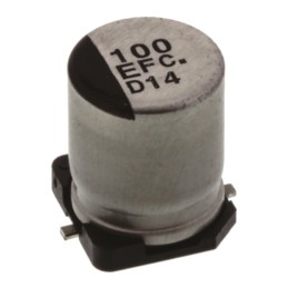 25 pcs - Panasonic 100μF Electrolytic Capacitor 25V dc, Surface Mount - EEEFC1E101P