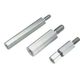 5 pcs - Wurth Elektronik Standoff, M3 Thread, 45mm Body, Steel, Male/Female, 6mm Stud