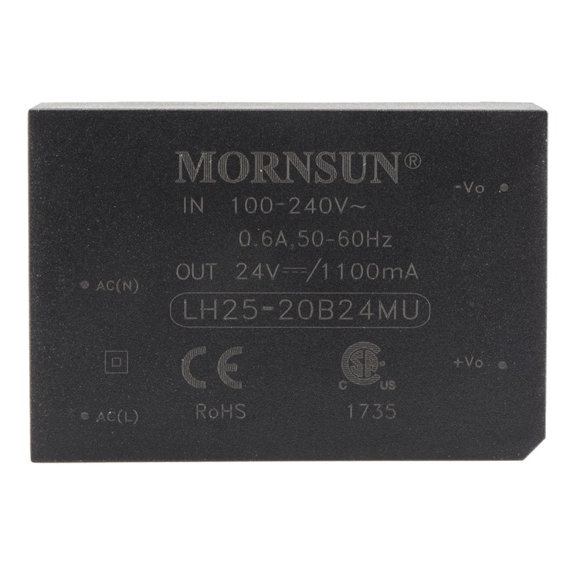 1 pcs - RS PRO Switching Power Supply, 24V dc, 1.1A, 25W, 1 Output, 264 V ac, 370 V dc Input Voltage