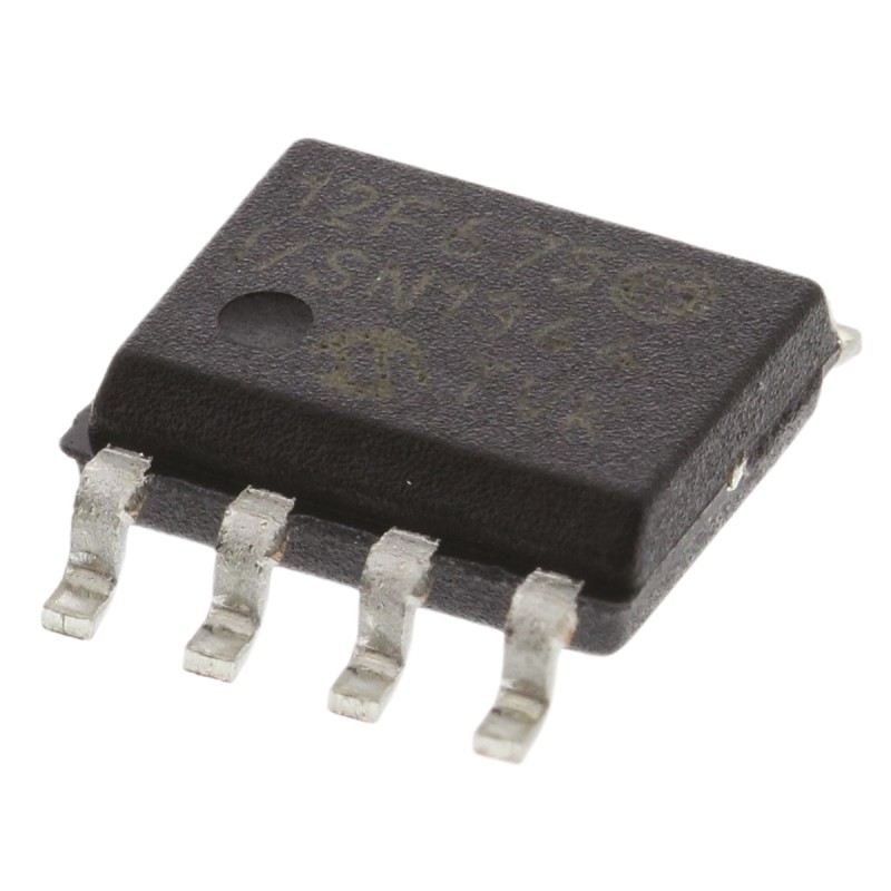 5 pcs - Microchip PIC12F675-I/SN, 8bit PIC Microcontroller, PIC12F, 20MHz, 1024 x 14 words, 128 B Flash, 8-Pin SOIC