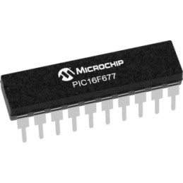 5 pcs - Microchip PIC16F677-I/P, 8bit PIC Microcontroller, PIC16F, 20MHz, 2048 x 14 words, 256 B Flash, 20-Pin PDIP