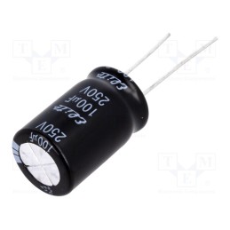 2 pcs x Elite - PF2E101MNN1625 - Capacitor: electrolytic, THT, 100uF, 250VDC, Ø16x31.5mm, ±20%