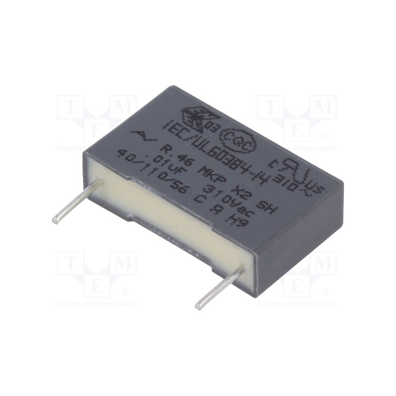 2 pcs x KEMET - R463I21000001M - Capacitor: polypropylene, 10nF, 18x5x11mm, THT, ±20%, 15mm, 630VDC